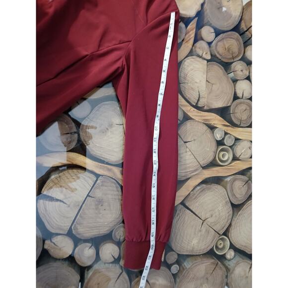 BR Standard flyweight Bomber jacket crystal claret burgundy Banana Republic SP - Picture 6 of 9